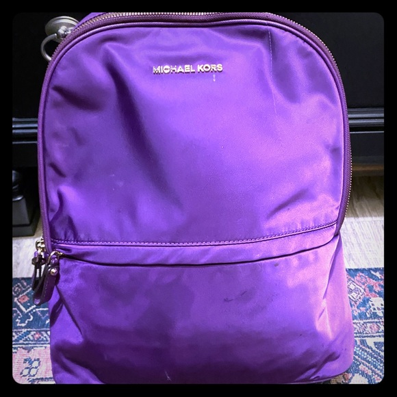 michael kors purple backpack